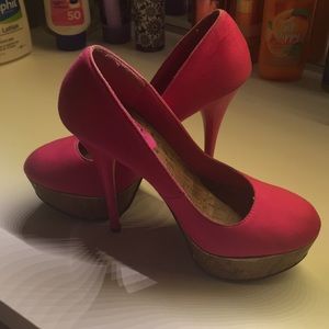 Hot pink heels